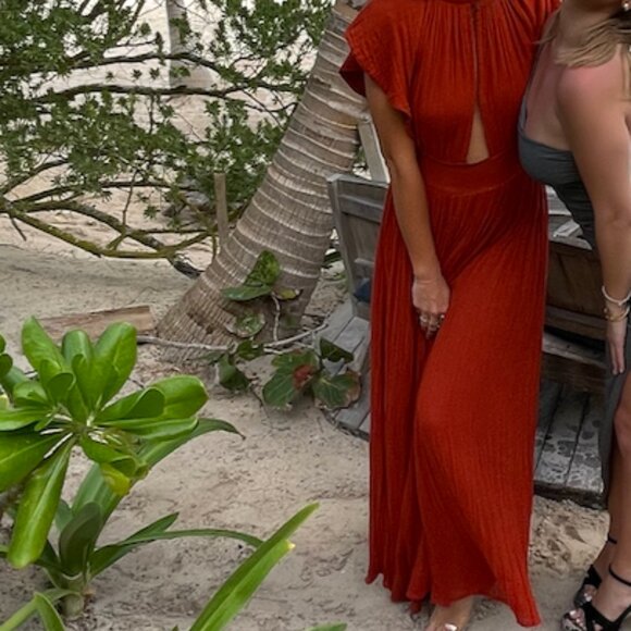 Monaco Maxi Dress x Revolve | Gauze Burnt Orange Jen's Pirate Booty - Picture 4 of 5